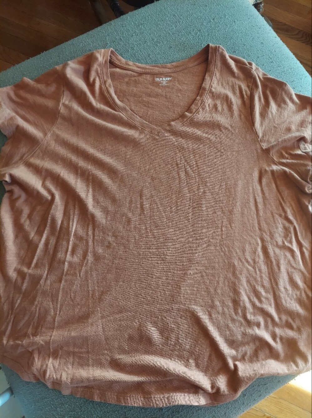 Old Navy Rust Brown V-Neck Women's Tee